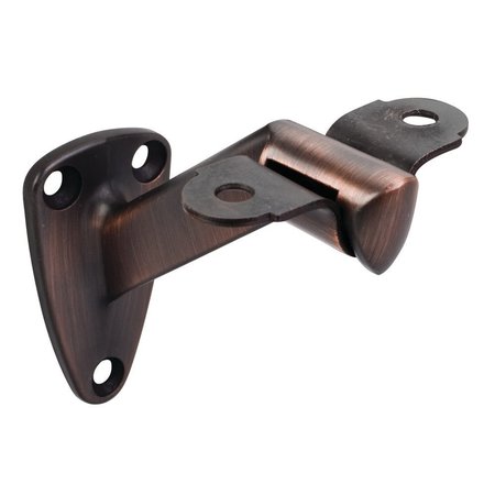 HARDWARE RESOURCES 1-7/16"x2-1/2"Heavy Duty Handrail Bracket with  3-3/8" Projection - Dark Brushed Antique Copper HRB01-DBAC